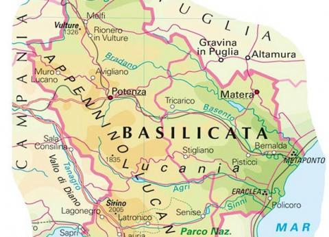 cartina basilicata