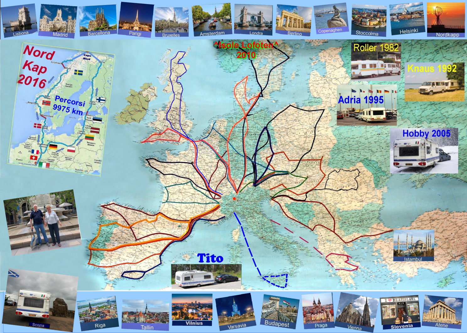 La nostra passione, viaggiare con la nostra caravan al seguito