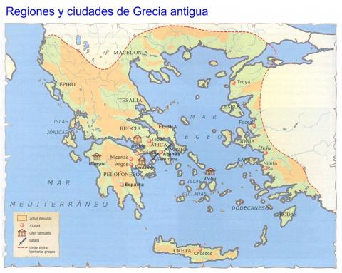 mappa grecia